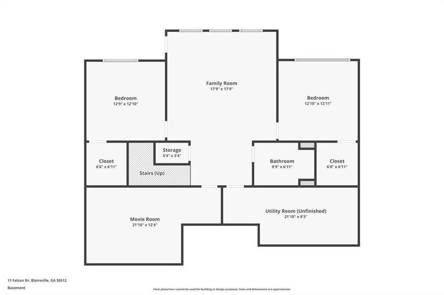 2D floor plan layout of this home in , Blairsville, GA (Image 5).