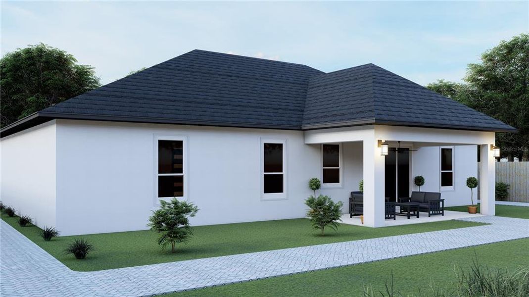 Front exterior of a new home in , Citrus Springs, FL, highlighting curb appeal (Image 24).