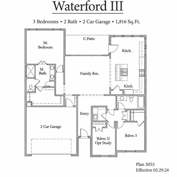 Waterford III Floor Plan by Cheldan Homes Waterford III Floor Plan by Cheldan Homes