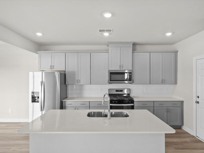 Furnished interior view inside a new home in Village at White Pine, Pendleton (Image 3).