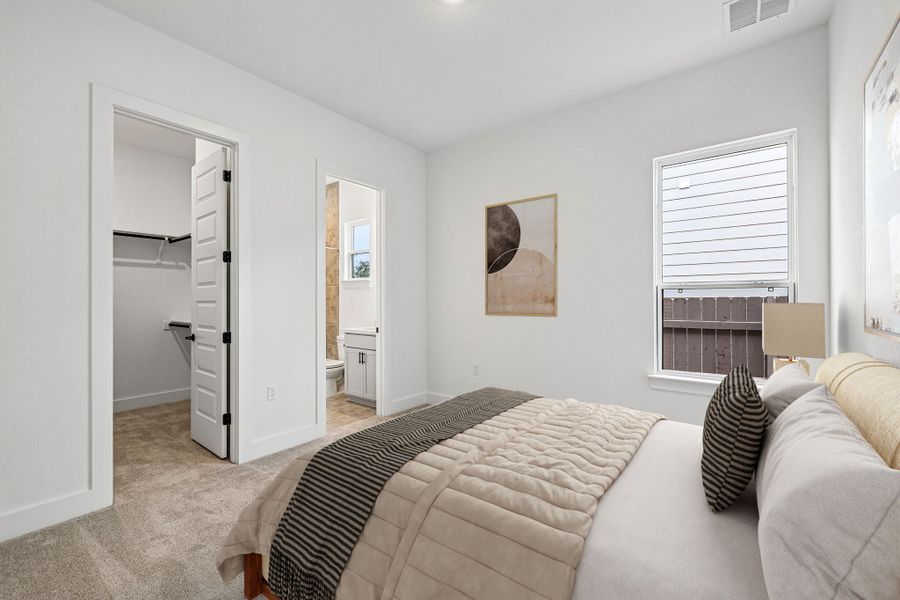 Furnished interior view inside a new home in Santa Rita Ranch, Liberty Hill (Image 21).