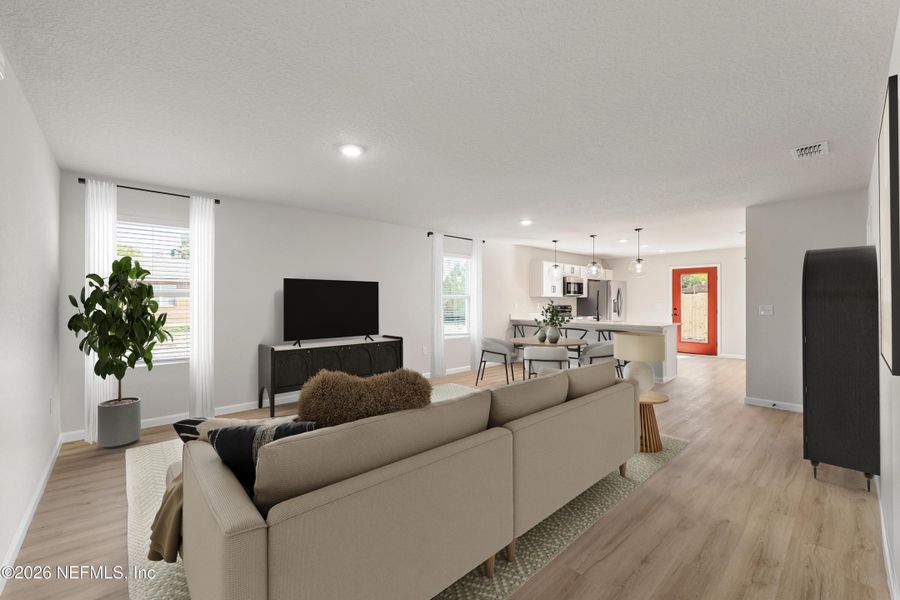 Furnished interior view inside a new home in , Jacksonville (Image 15).