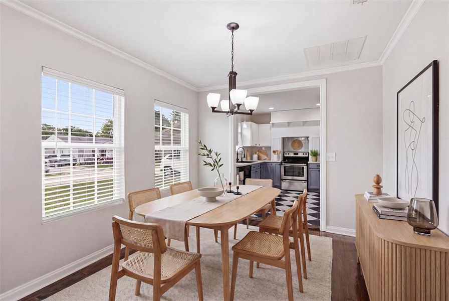 Furnished interior view inside a new home in , Azle (Image 7).