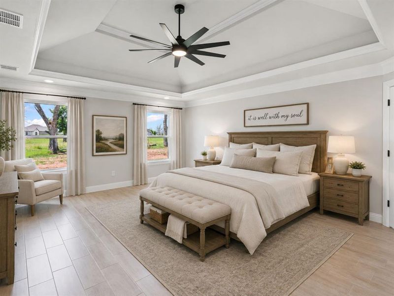 Virtually Staged: Primary Bedroom
