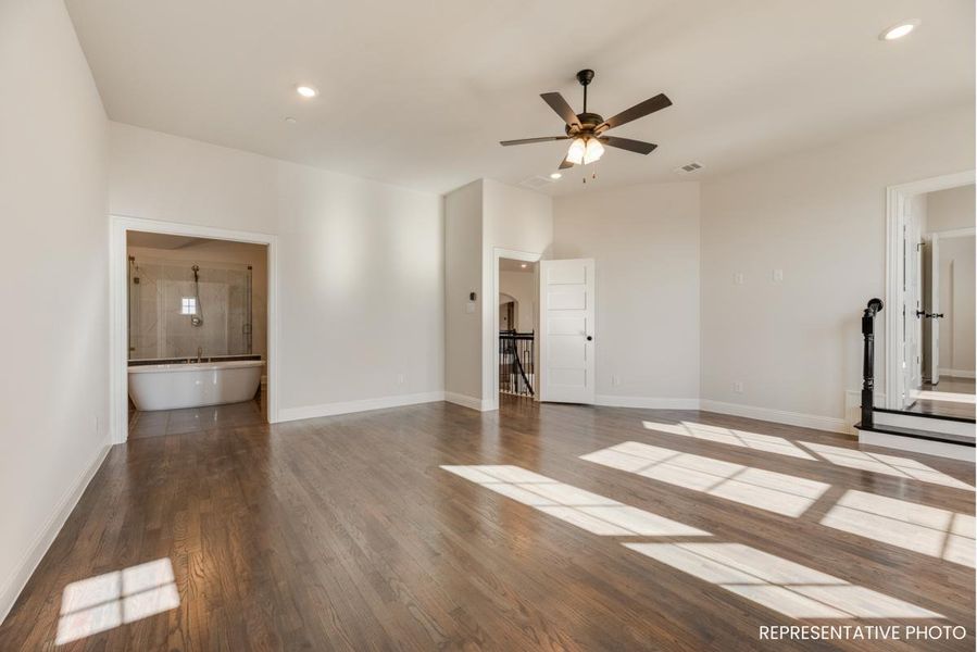 Representative unfurnished interior of a home built from the Hampton III by Grand Homes in Whitestone Estates, Parker (Image 32).