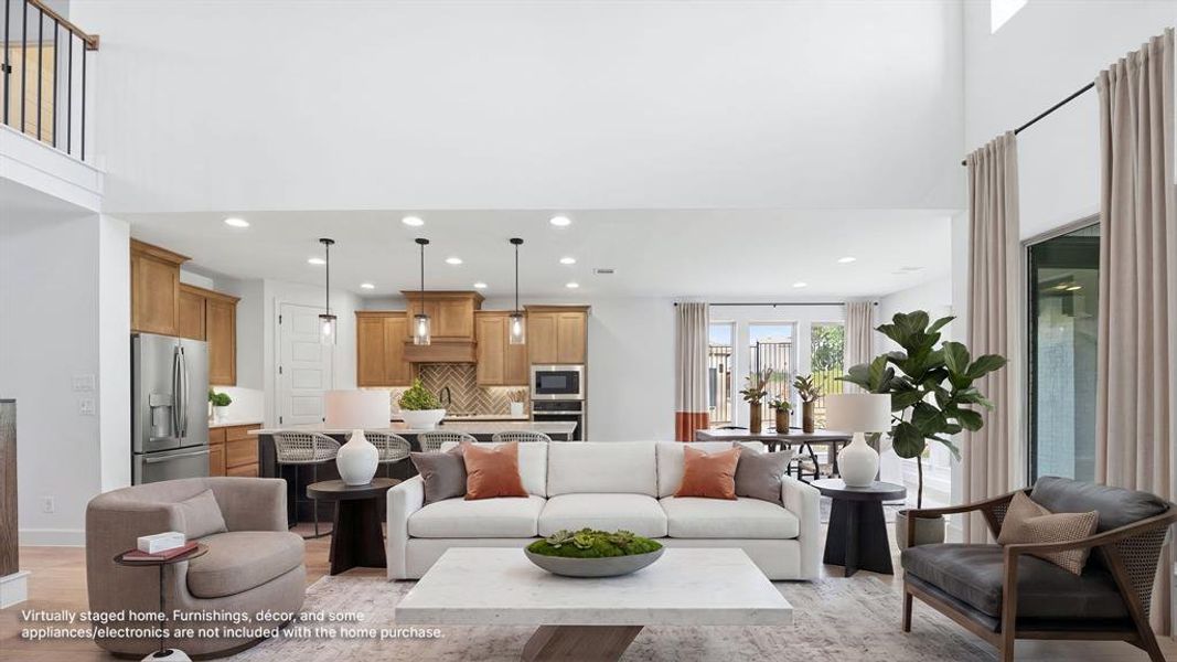 Furnished interior view inside a new home in The Heights at Uptown Celina, Celina (Image 7).