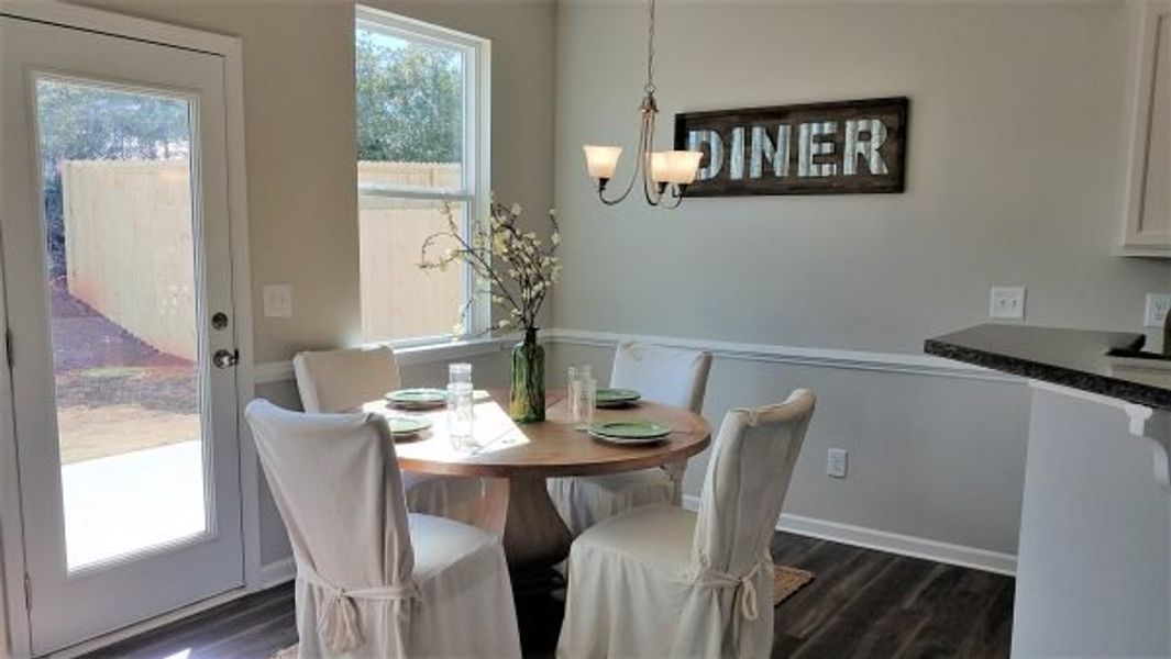 Representative furnished interior of a home built from the Emory by Piedmont Residential in Falls Creek, Flowery Branch (Image 14).