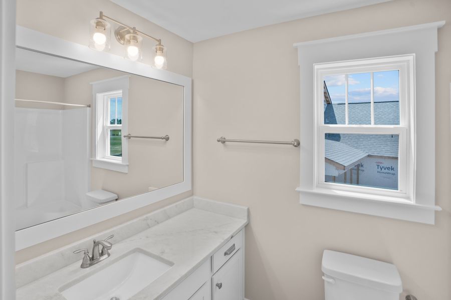 Representative furnished interior of a home built from the Claremont by Bill Clark Homes in Sidbury Landing, Wilmington (Image 17).