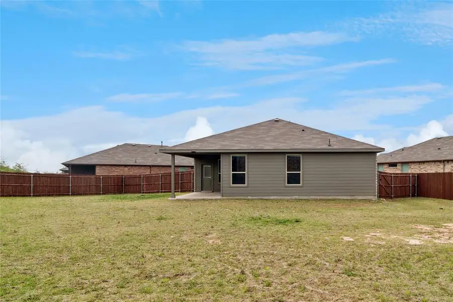 Exterior details and patio area of a home in , Fort Worth (Image 4). Exterior details and patio area of a home in , Fort Worth (Image 4).