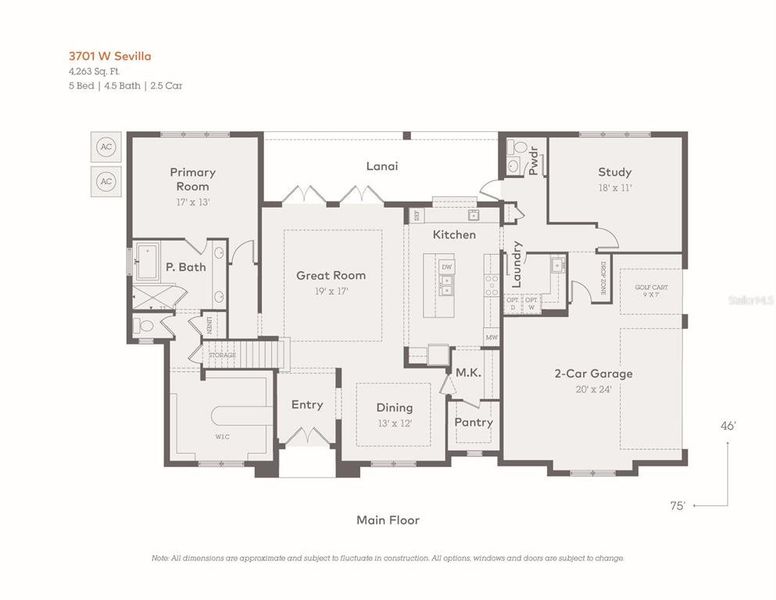 2D floor plan layout of this home in City of Tampa, Tampa, FL (Image 3).