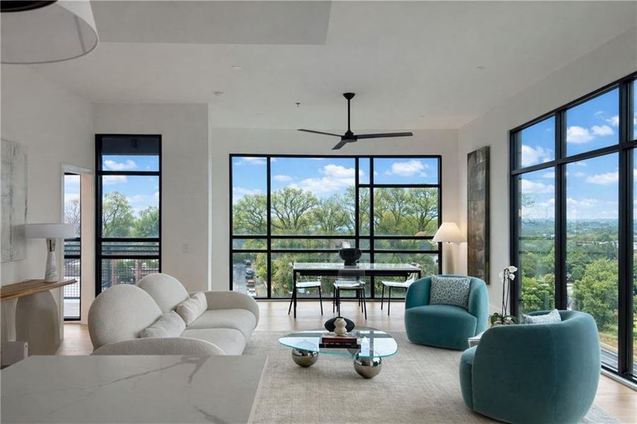 Furnished interior view inside a new home in , Atlanta (Image 13).