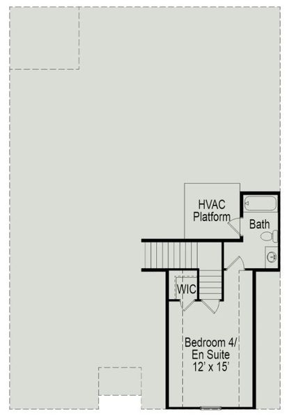 2D floor plan layout of this home in Stratford Station, Lebanon, TN (Image 4).