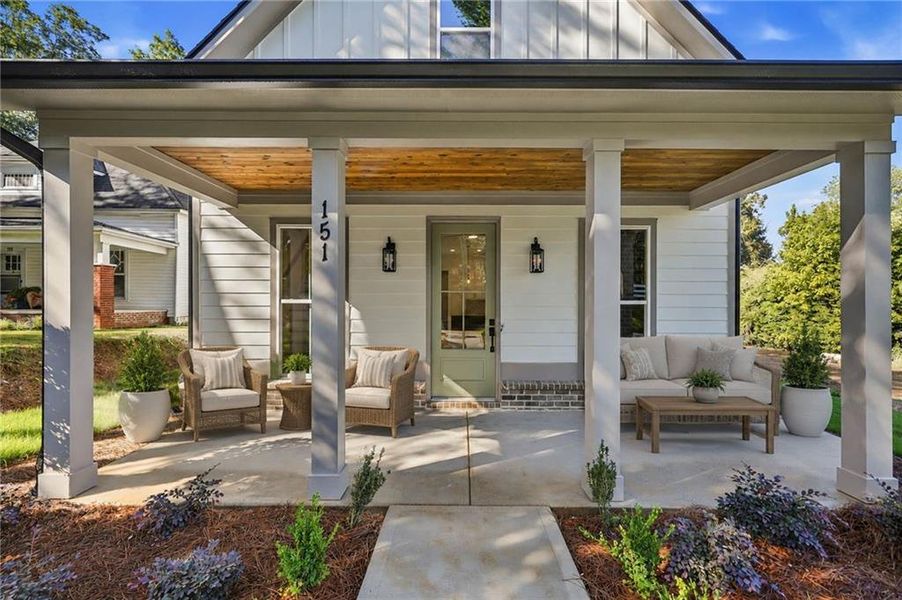 Exterior details and patio area of a home in , Ball Ground (Image 36).