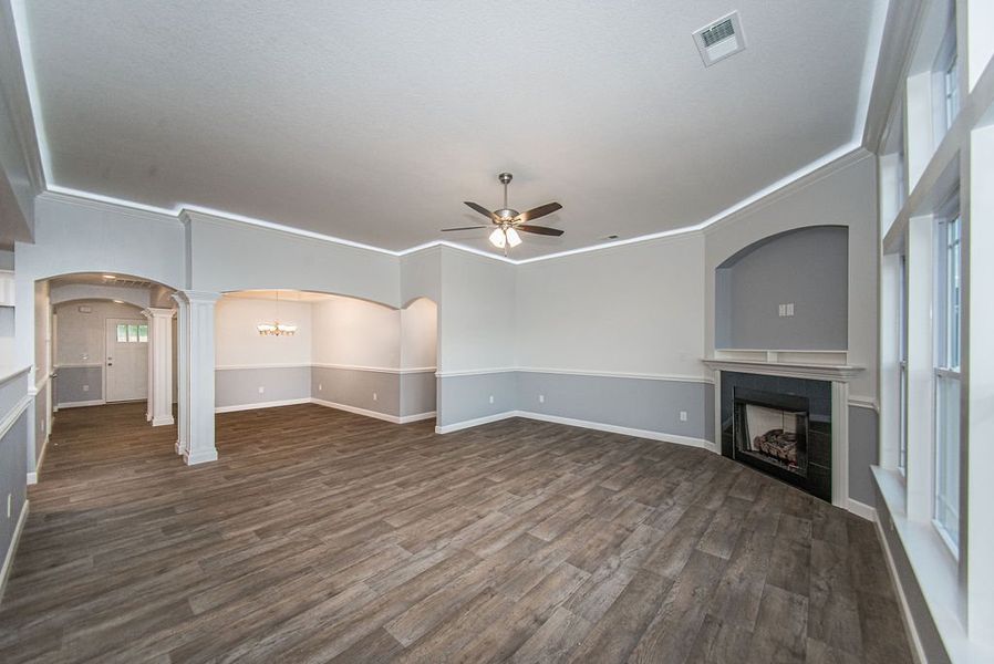 Representative unfurnished interior of a home built from the Arcadimont by Enchanted Homes in Ballentine Ridge, Lyman (Image 37). Representative unfurnished interior of a home built from the Arcadimont by Enchanted Homes in Ballentine Ridge, Lyman (Image 37).