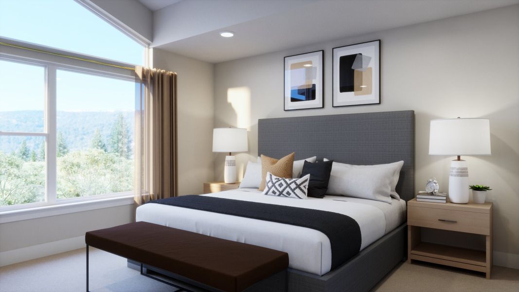 Representative furnished interior of a home built from the A Interior Unit by Trumark Homes in Hillcrest Creek, Arvada (Image 4).