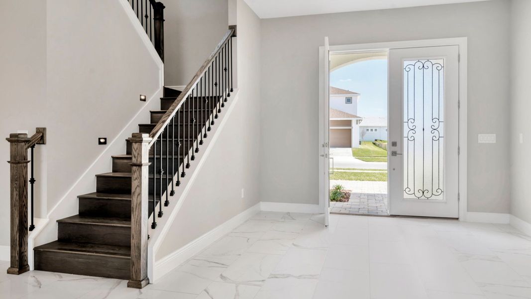 Representative furnished interior of a home built from the Grand Canary by DRB Homes in River Preserve Estates, Parrish (Image 6).