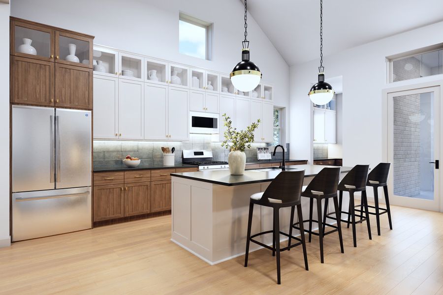 Representative furnished interior of a home built from the The Corinth by David Weekley Homes in The Highlands Encore - Harbor Collection, Porter (Image 6).
