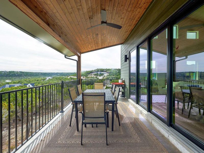 Exterior details and patio area of a home in , Bertram (Image 21).