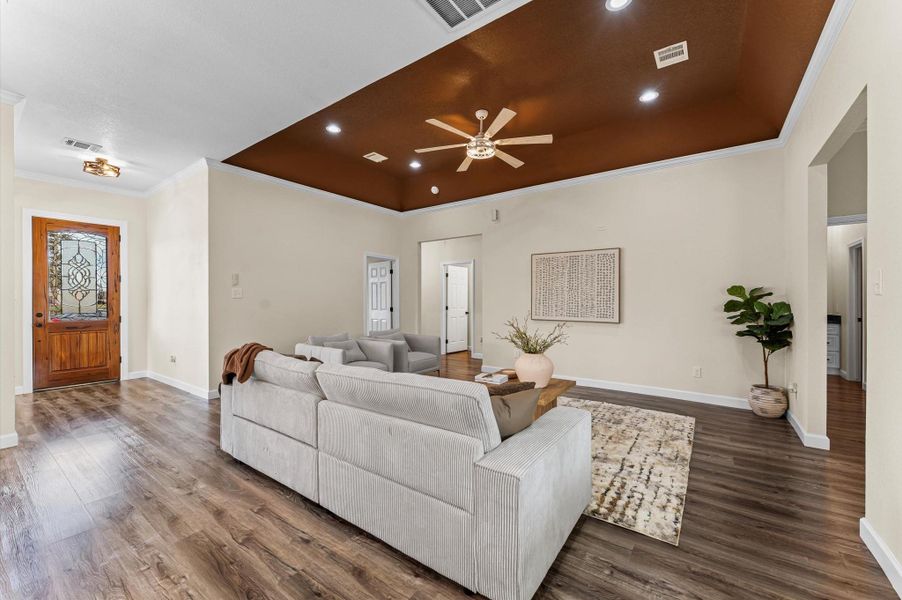Furnished interior view inside a new home in , Huffman (Image 14).