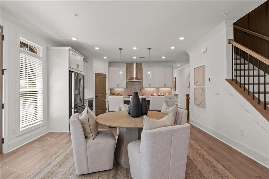 Furnished interior view inside a new home in IveyBrooke, Alpharetta (Image 26).