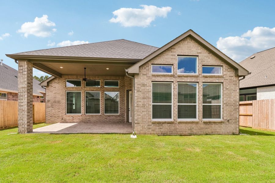 Exterior details and patio area of a home in The Highlands, Porter (Image 28). Exterior details and patio area of a home in The Highlands, Porter (Image 28).