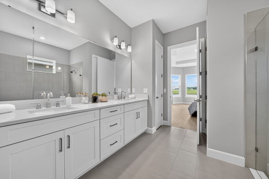 Representative furnished interior of a home built from the Ambra by Taylor Morrison in Center Lake Ranch Community Group Page, St. Cloud (Image 17).