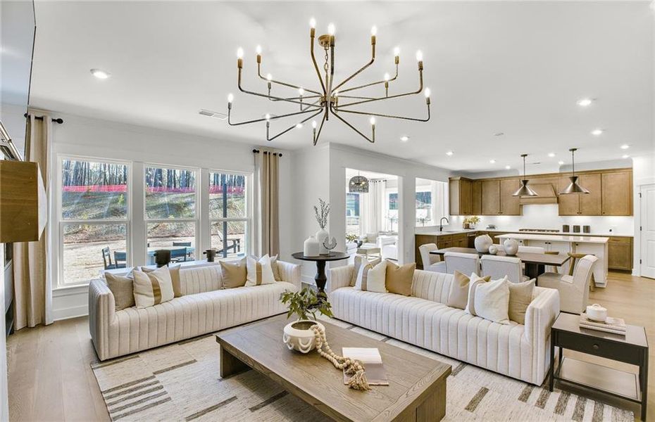 Furnished interior view inside a new home in Ashworth Estates, Powder Springs (Image 6).