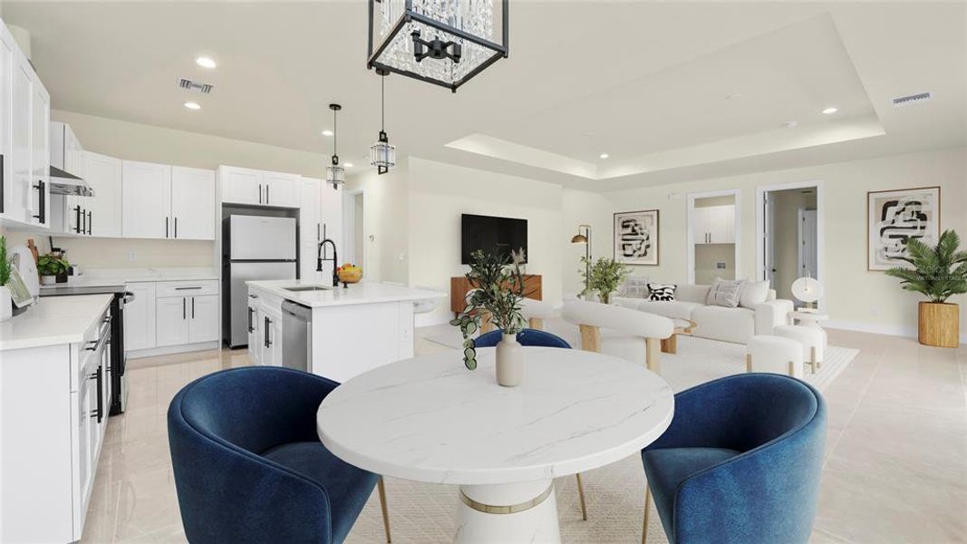 Furnished interior view inside a new home in , Punta Gorda (Image 8).