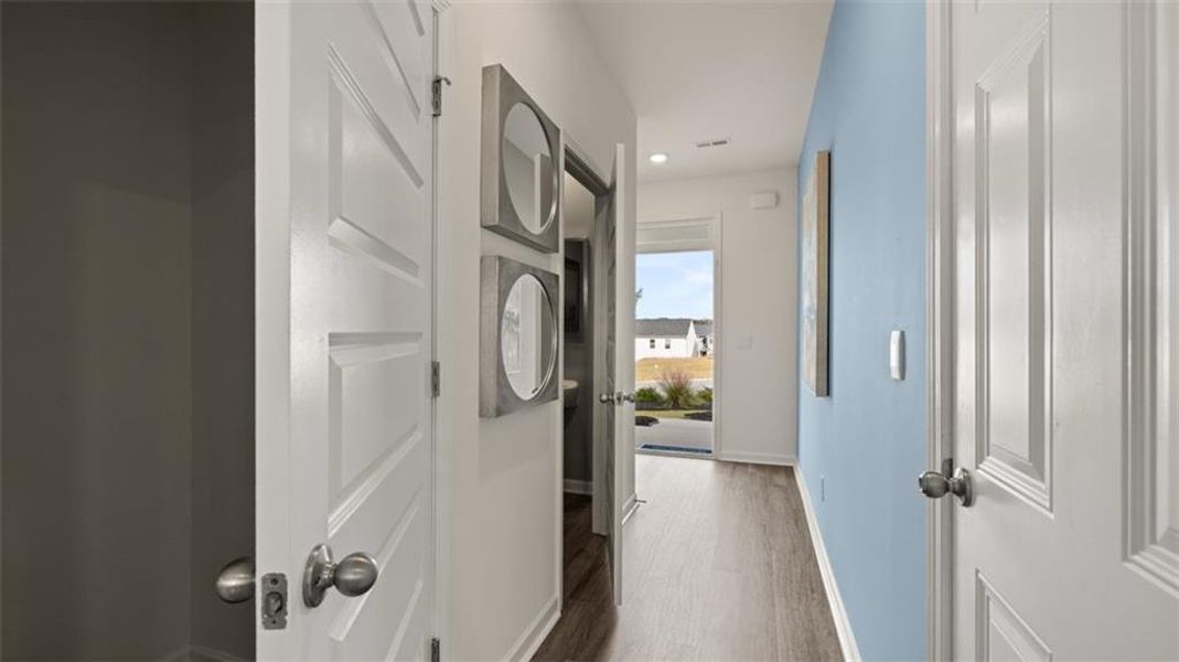 Furnished interior view inside a new home in Poplar Preserve, Newnan (Image 8). Furnished interior view inside a new home in Poplar Preserve, Newnan (Image 8).