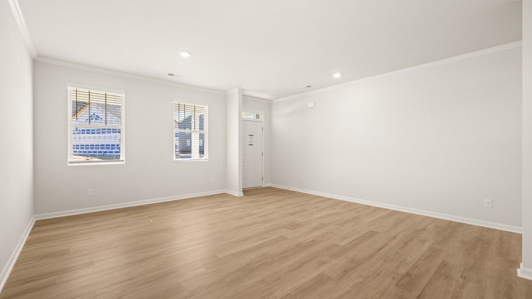 Representative unfurnished interior of a home built from the Mansfield by D.R. Horton in Northwoods at Mirror Lake, Villa Rica (Image 17). Representative unfurnished interior of a home built from the Mansfield by D.R. Horton in Northwoods at Mirror Lake, Villa Rica (Image 17).