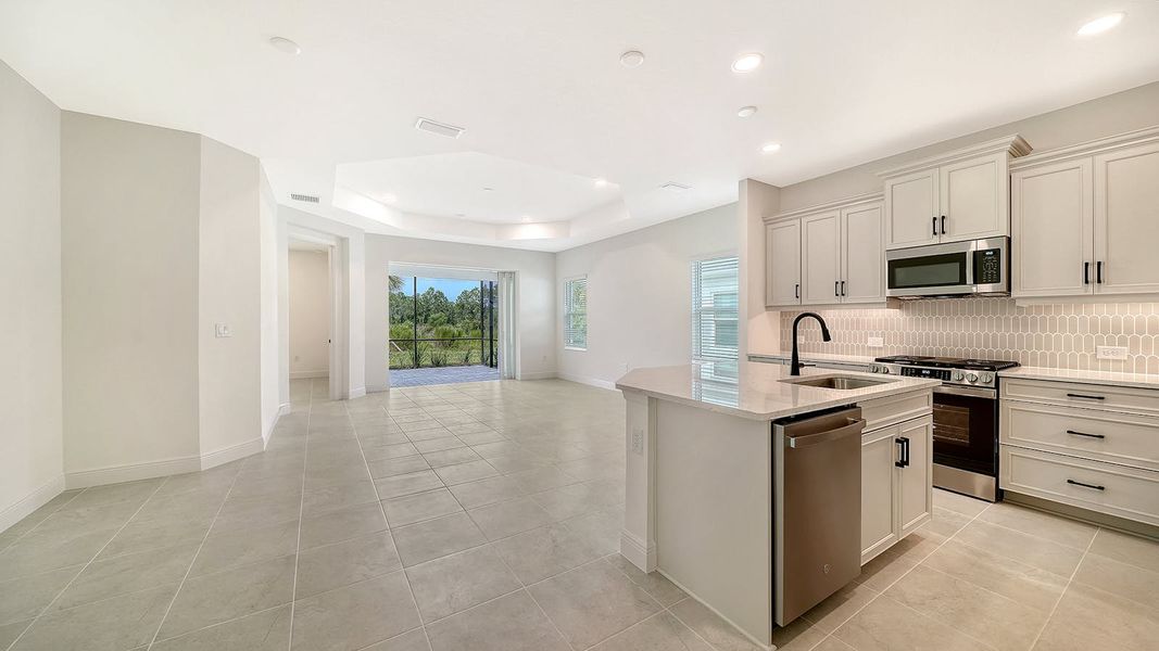Furnished interior view inside a new home in Windward Real Estate and Homes for Sale in Sarasota, FL - Neal Communities, Lakewood Ranch (Image 9).