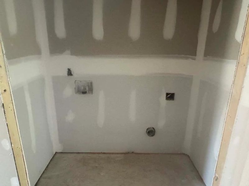 Laundry Room Construction Progress