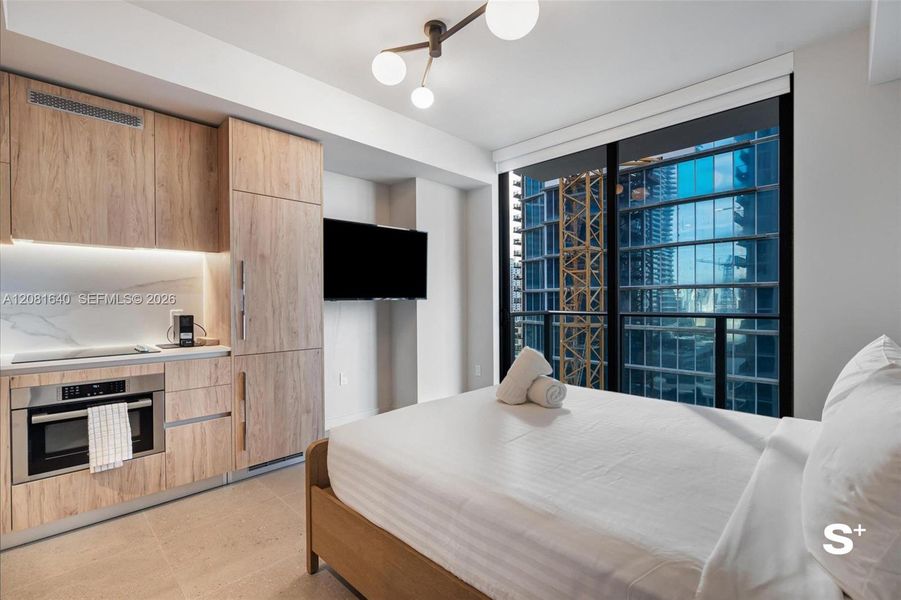 Furnished interior view inside a new home in , Miami (Image 17).