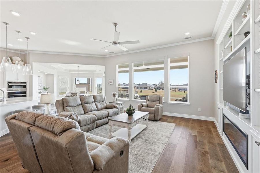 Great Room with view of Golf Course