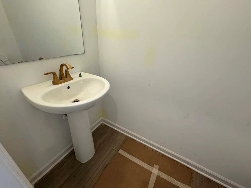 Powder Bathroom Construction Progress