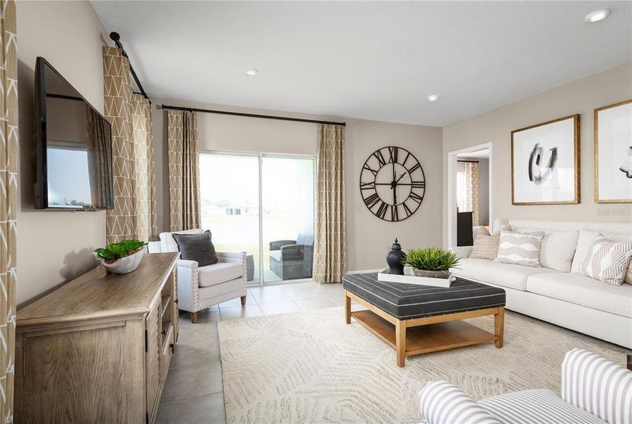 Furnished interior view inside a new home in Reserve at Lake Meadows, Ocoee (Image 5). Furnished interior view inside a new home in Reserve at Lake Meadows, Ocoee (Image 5).