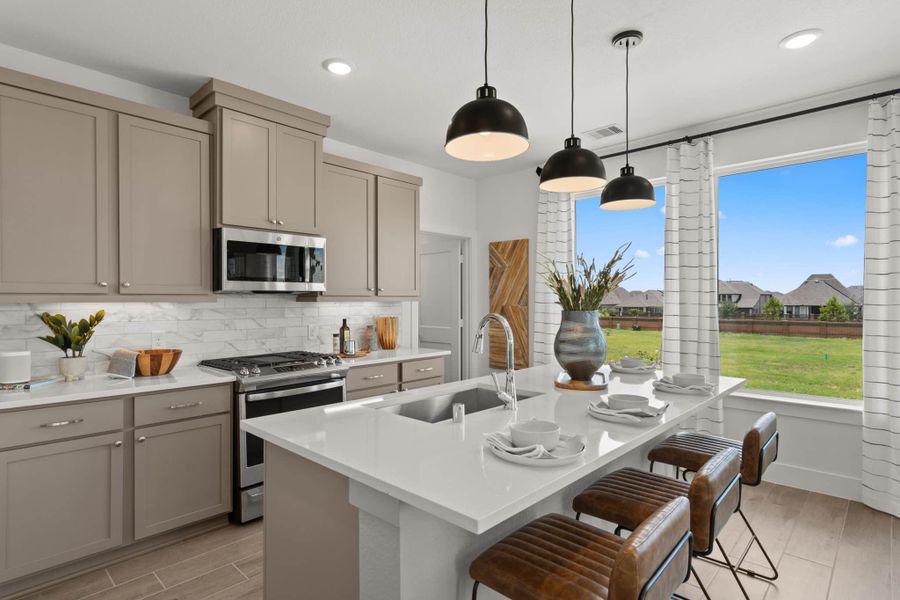Furnished interior view inside a new home in Elyson, Katy (Image 8).