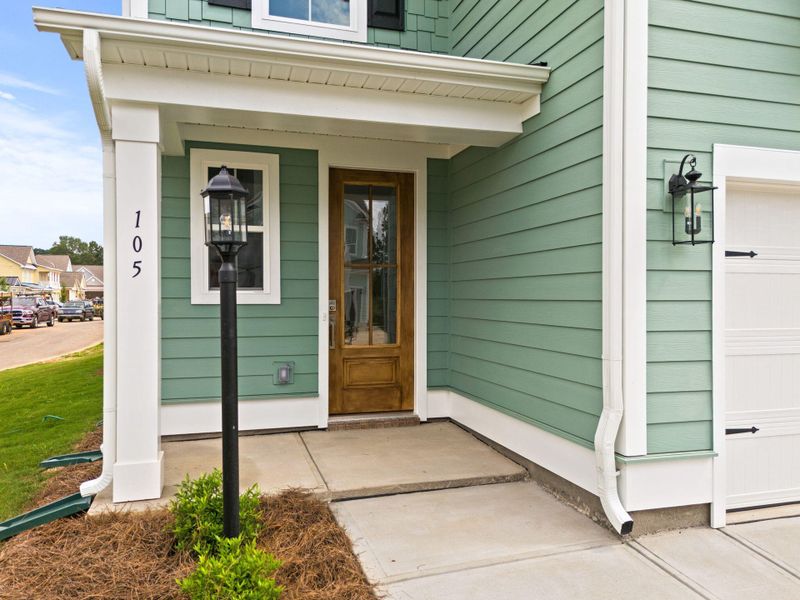 Exterior details and patio area of a home in Sweetgrass Station, Summerville (Image 20).