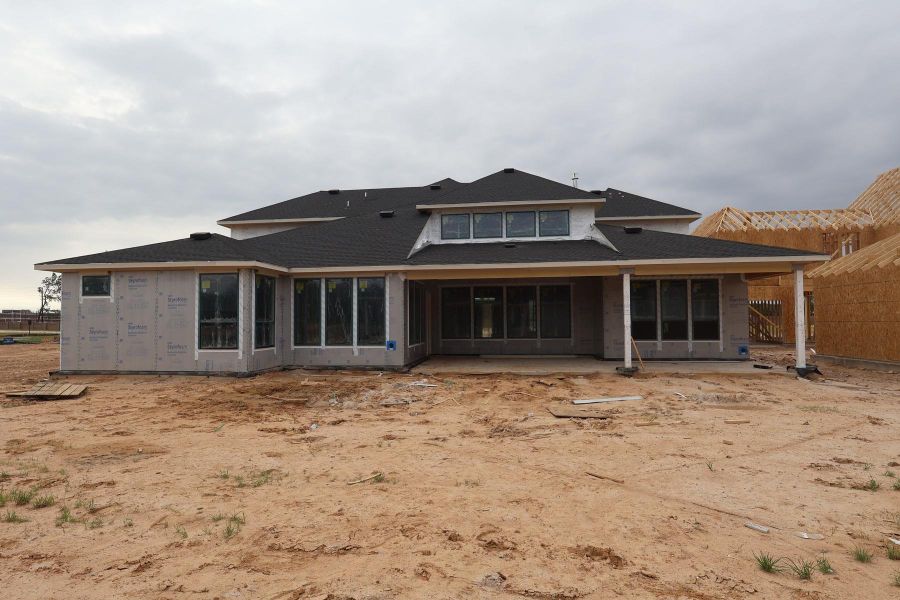In-progress construction of a new home in Woodson’s Reserve, Spring, TX (Image 5).
