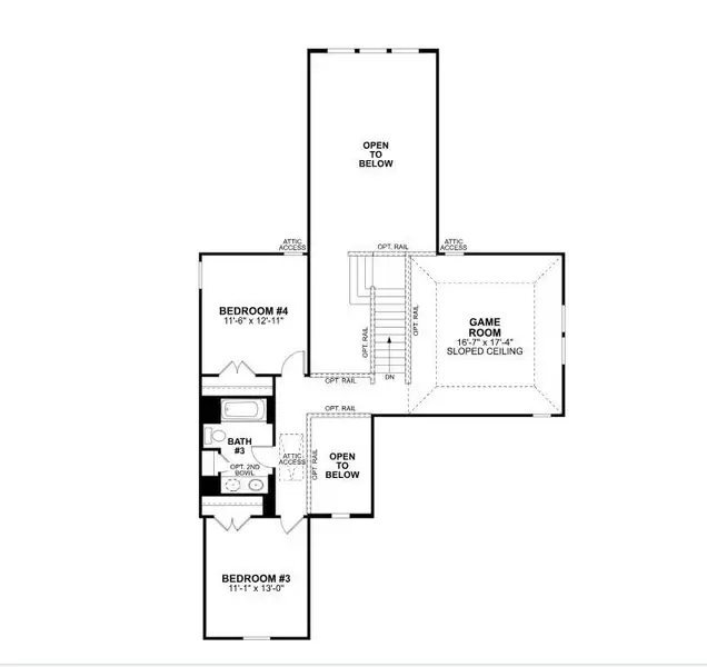 2D floor plan layout of this home in Summerview, Fulshear, TX (Image 2).
