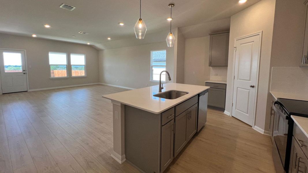 Furnished interior view inside a new home in Thunder Rock, Marble Falls (Image 5).