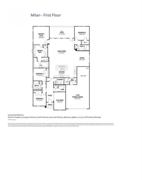 Milan Floor Plan