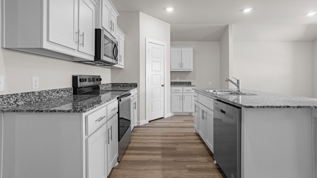 Representative furnished interior of a home built from the GLENDALE by D.R. Horton in Hampton Hills, Abilene (Image 6). Representative furnished interior of a home built from the GLENDALE by D.R. Horton in Hampton Hills, Abilene (Image 6).