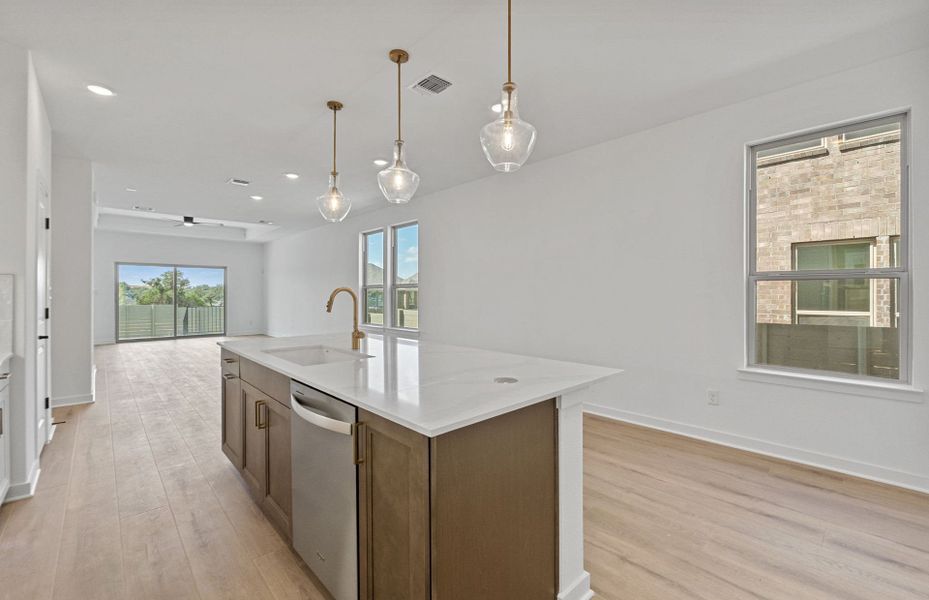 Furnished interior view inside a new home in Wolf Ranch, Georgetown (Image 8).