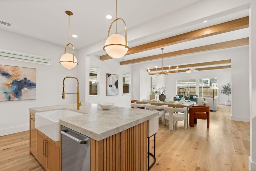 Furnished interior view inside a new home in , Houston (Image 15).