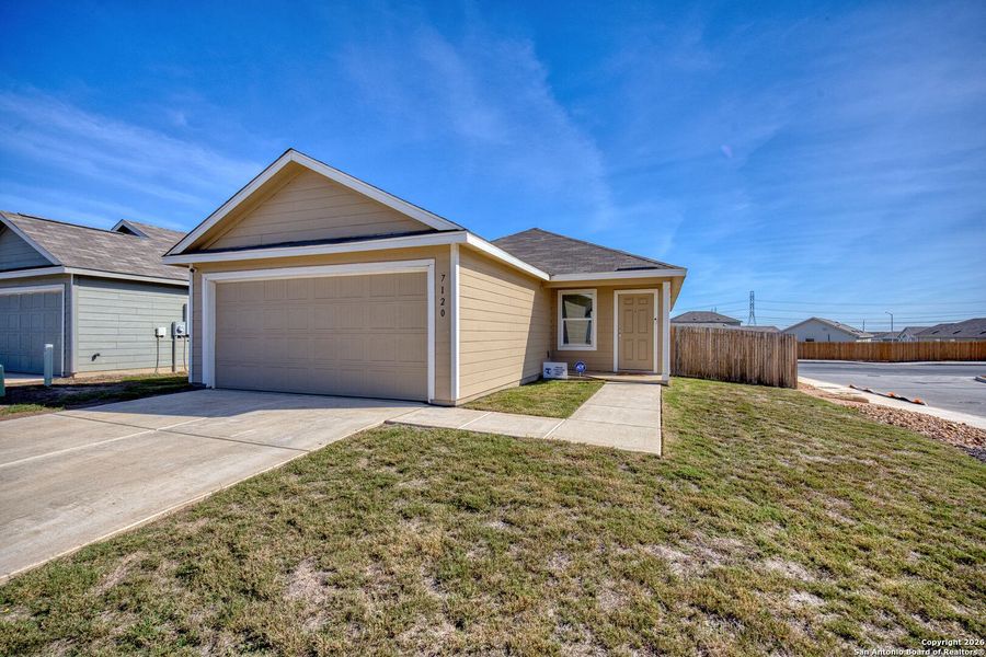 Front exterior of a new home in , San Antonio, TX, highlighting curb appeal (Image 2). Front exterior of a new home in , San Antonio, TX, highlighting curb appeal (Image 2).