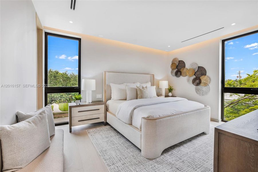Furnished interior view inside a new home in , Miami Beach (Image 70).