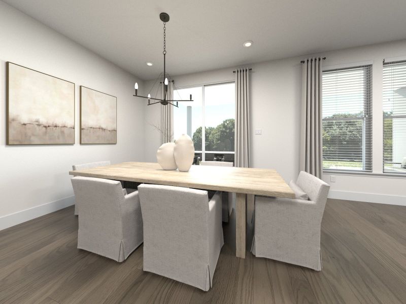 Furnished interior view inside a new home in Station Hill - Estate Series, Franklin (Image 4).