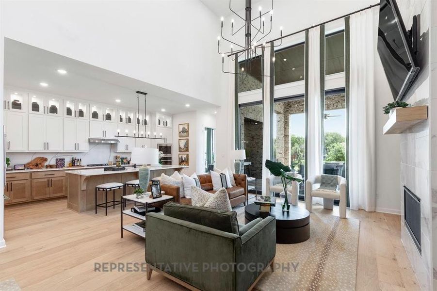 Furnished interior view inside a new home in Monterra, Fate (Image 11).