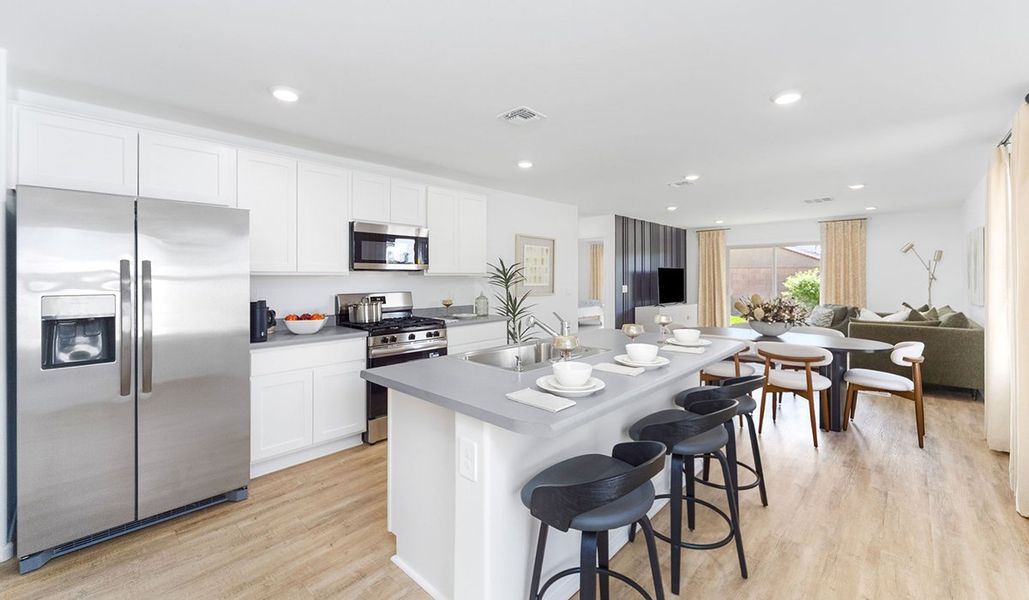 Furnished interior view inside a new home in Entrada Del Toro at Rancho Sahuarita, Sahuarita (Image 4).